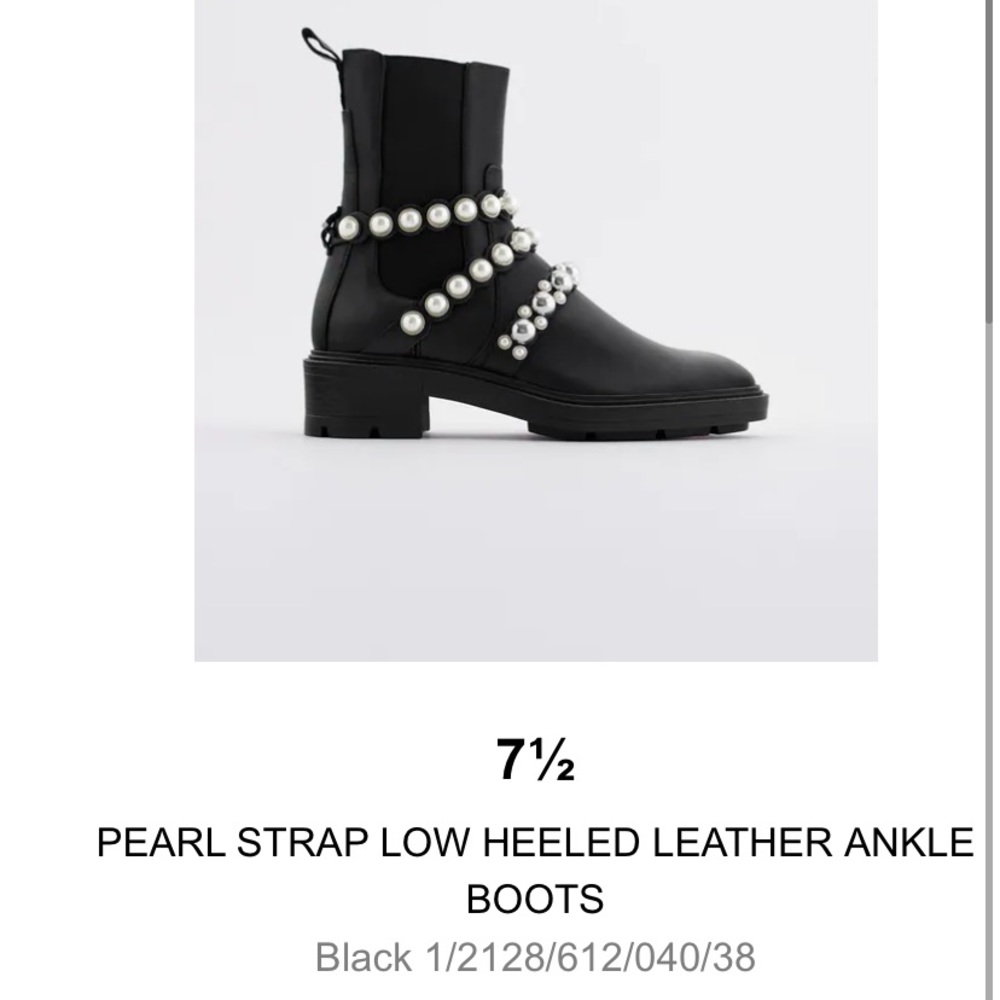 Zara pearl boots
